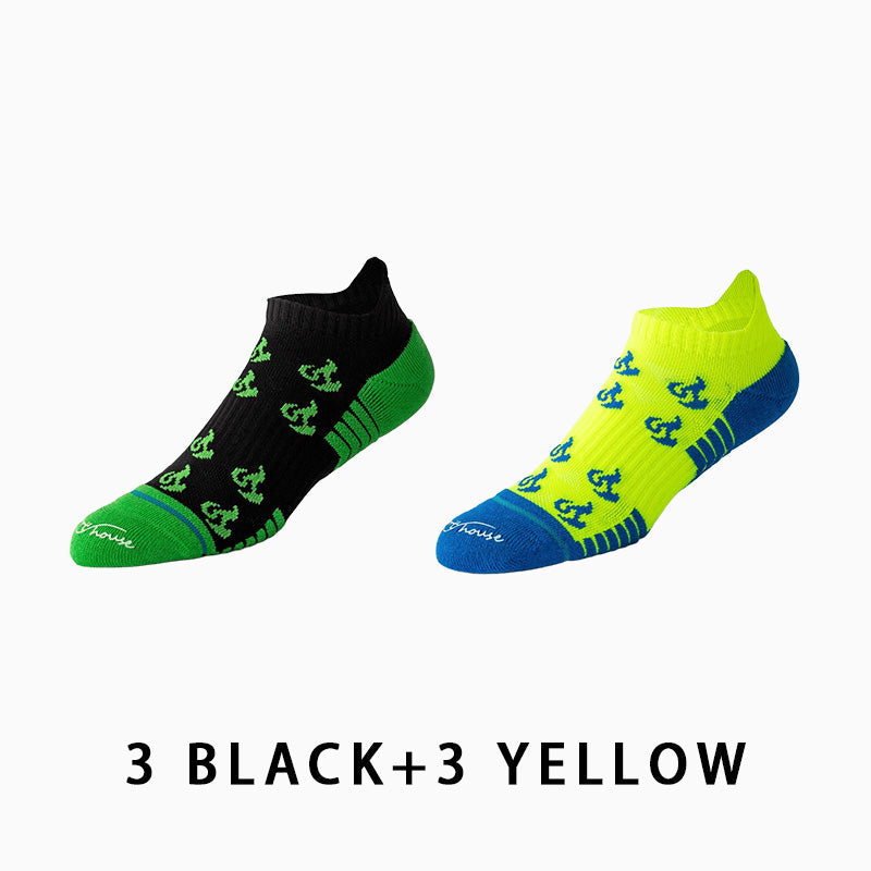 Men's Short Thin Running Socks（6 pairs）