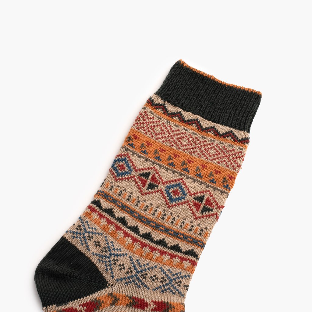Women's Geo Sock | Ginger Spice