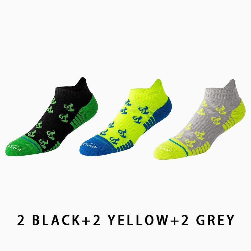 Men's Short Thin Running Socks（6 pairs）