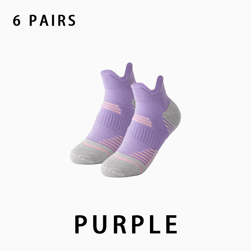 Marathon Low Cut Women Running Socks（6 pairs）