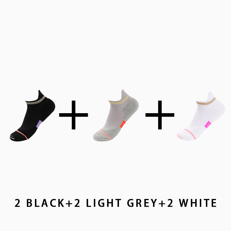 Women's Low Cut Running Socks(6 pairs）