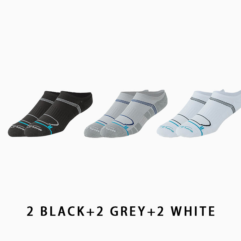 Men's Low Cut Breathable Running Socks(6 pairs）
