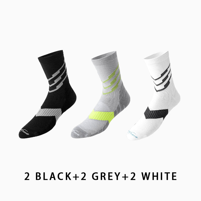 Men's Marathon Running Socks（6 pairs）