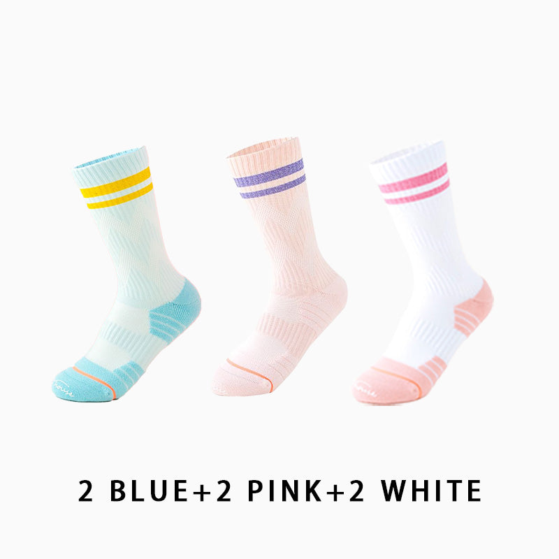 Professional Women Breathable Running Socks（6 pairs）