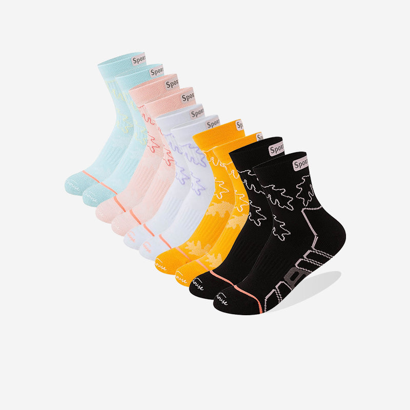 Women's Breathable Running Compression Socks（6 pairs）