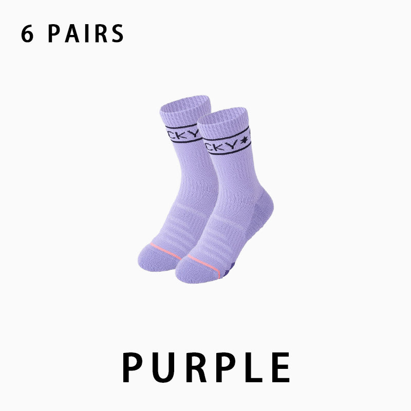 Women Profession Running Compression Socks(6 pairs）