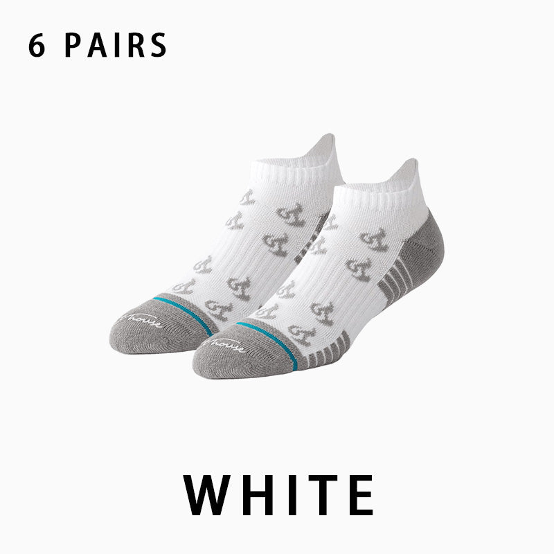 Men's Short Thin Running Socks（6 pairs）