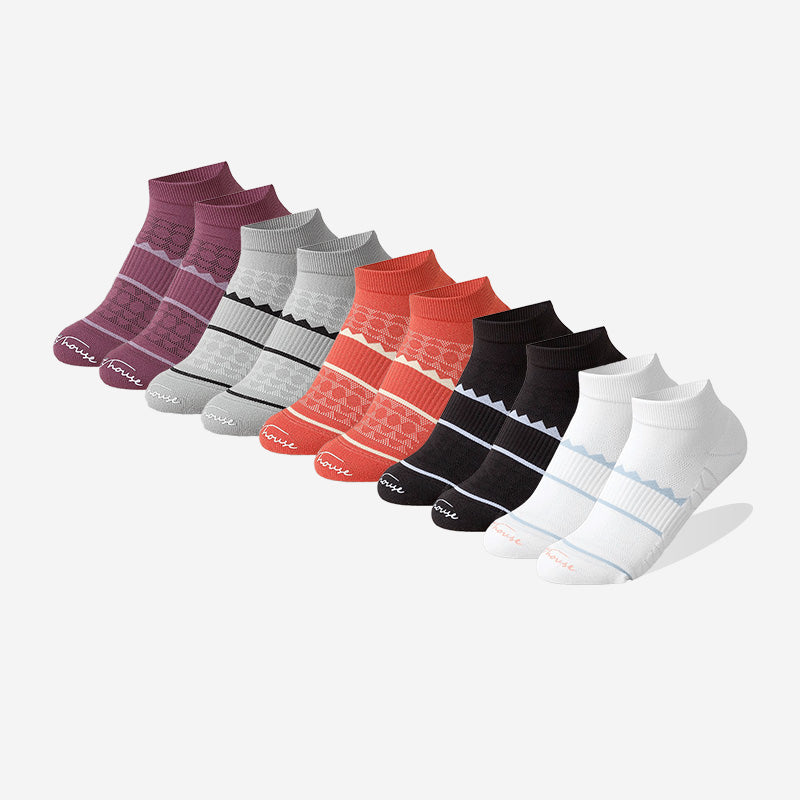 Women's Non-slip Running Sports Socks(6 pairs）