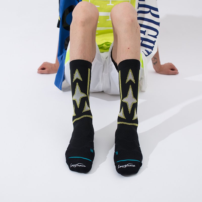 Men's Mid-calf Running Socks(6 pairs）