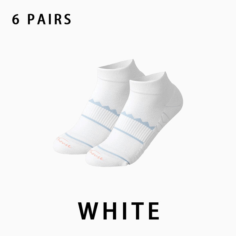 Women's Non-slip Running Sports Socks(6 pairs）