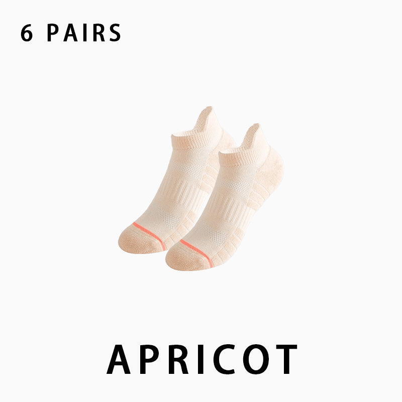 Women Low Cut Running Compression Socks(6 pairs）