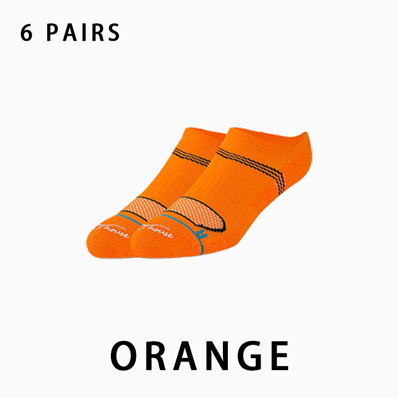 Men's Low Cut Breathable Running Socks(6 pairs）