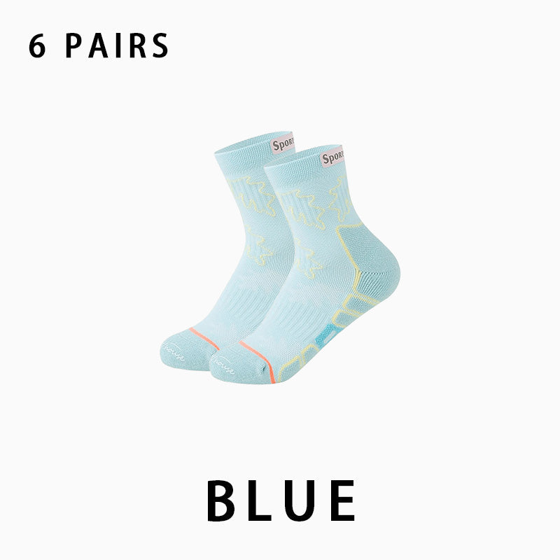 Women's Breathable Running Compression Socks（6 pairs）