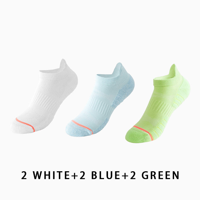 Women Low Cut Running Compression Socks(6 pairs）