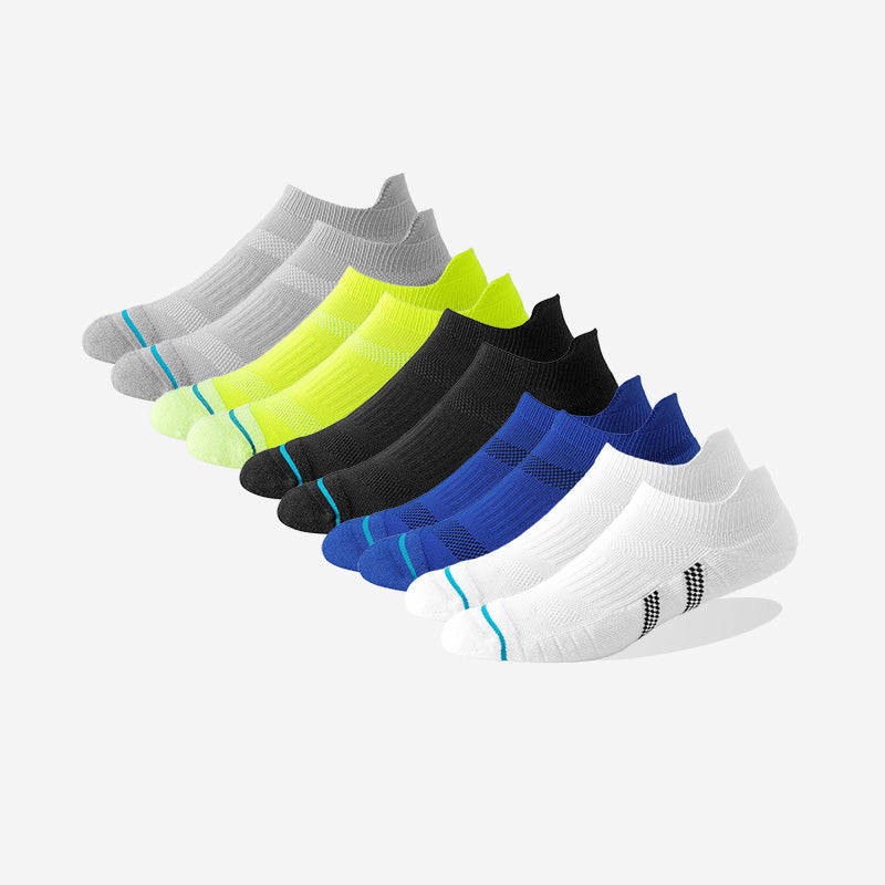 Men's Breathable Towel Sole Running Socks（6 pairs）
