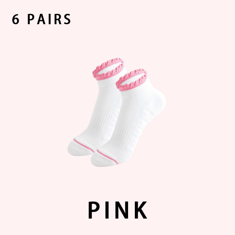 Women's Low Cut Running Socks（6 pairs）
