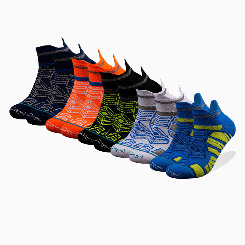 Breathable Men's Running Compression Socks（6 pairs）