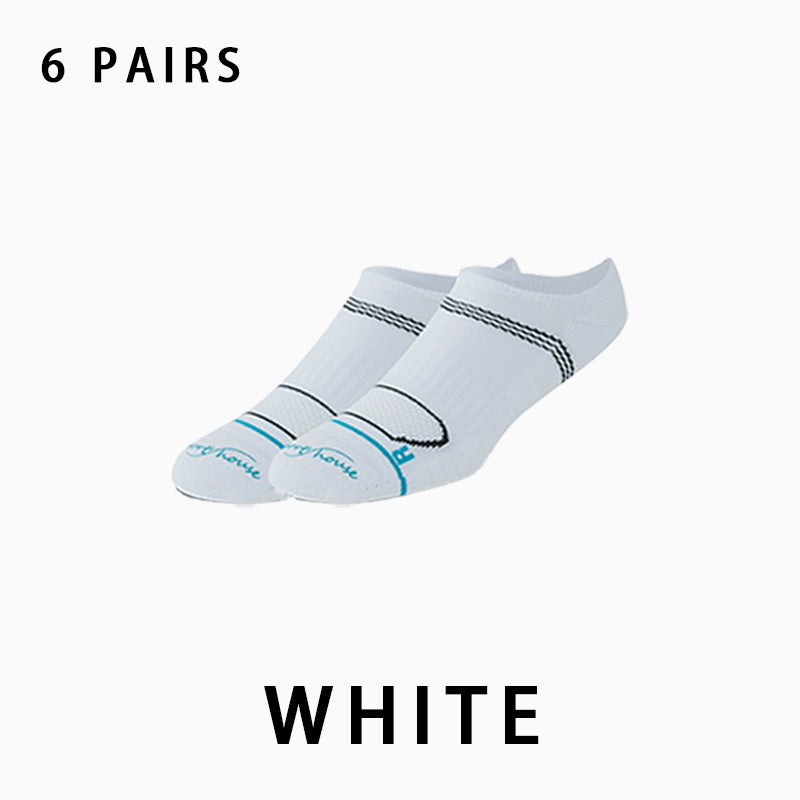 Men's Low Cut Breathable Running Socks(6 pairs）