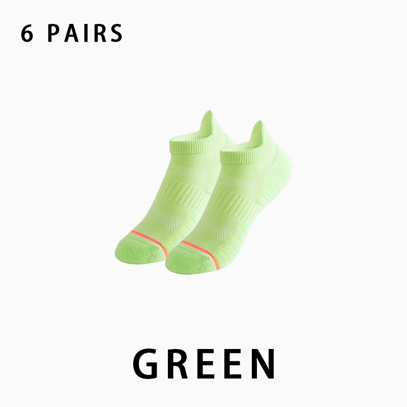 Women Low Cut Running Compression Socks(6 pairs）