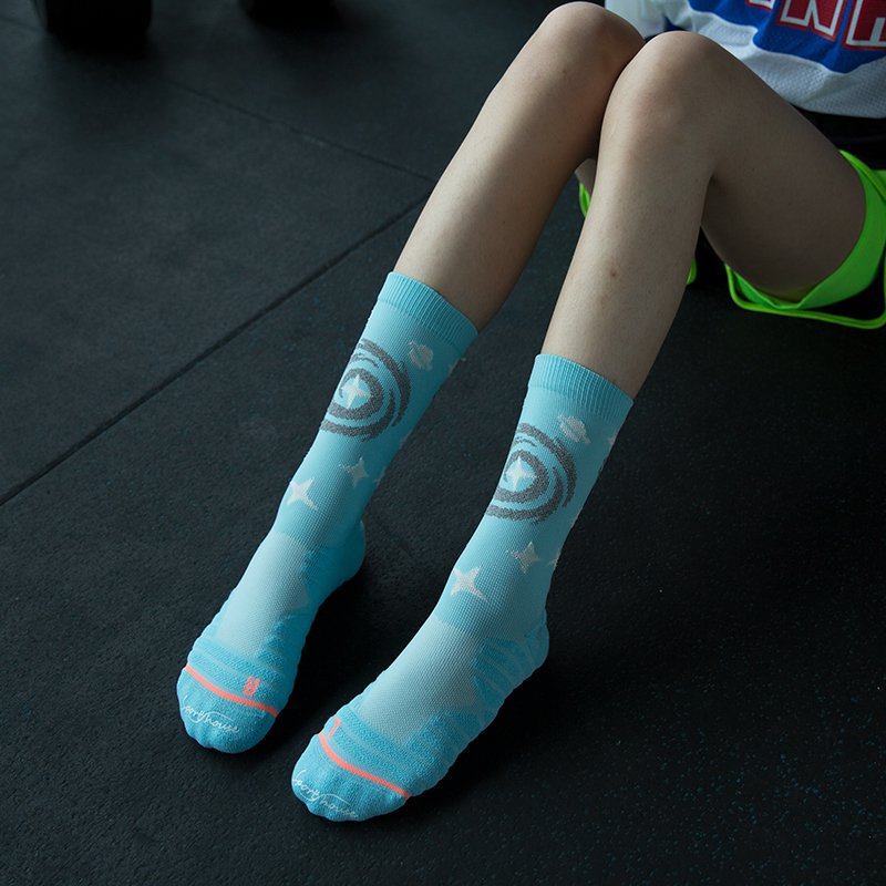 Breathable Mid-calf Women Running Socks（6 pairs）