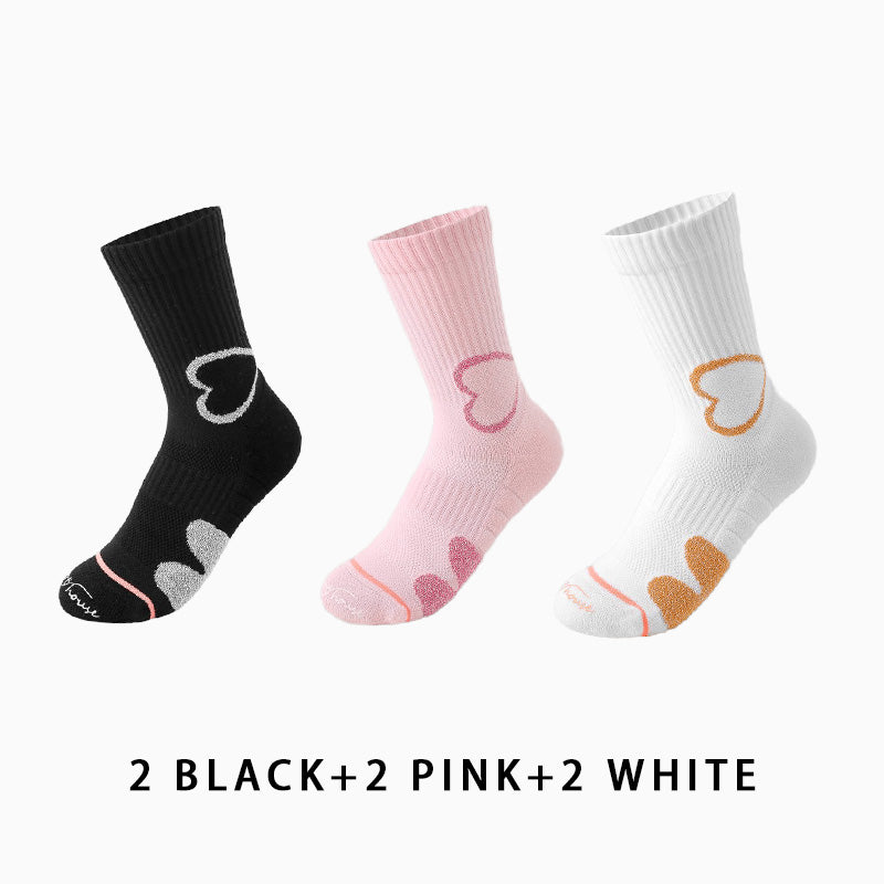 Women's Autumn/Winter Thickened Running Socks（6 pairs）