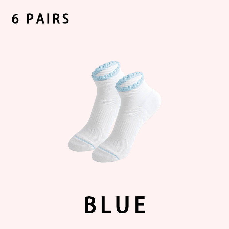 Women's Low Cut Running Socks（6 pairs）