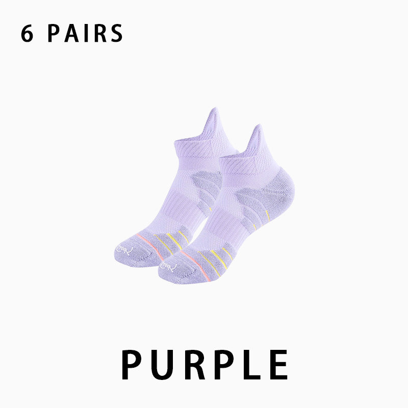 Women's Short Running Compression Socks(6 pairs）