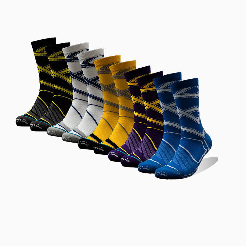 Men's High Top Professional Cycling Socks (6 pairs)