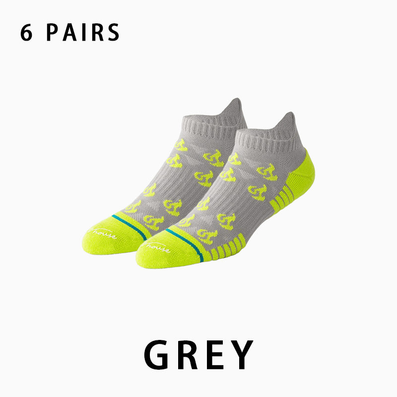 Men's Short Thin Running Socks（6 pairs）