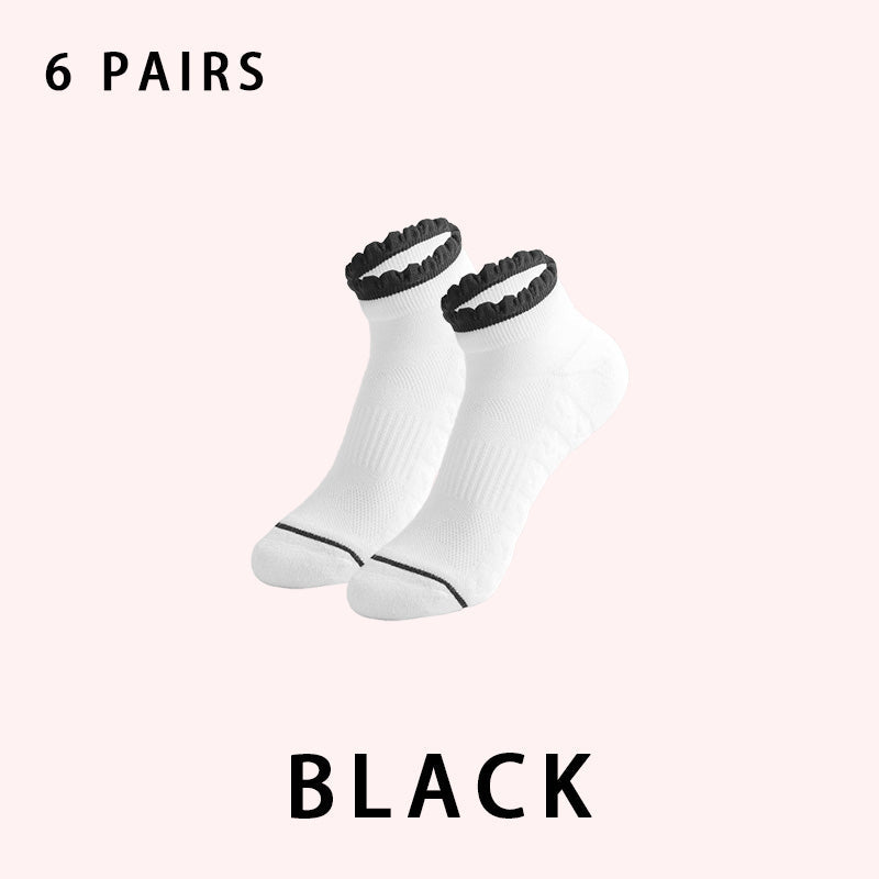 Women's Low Cut Running Socks（6 pairs）