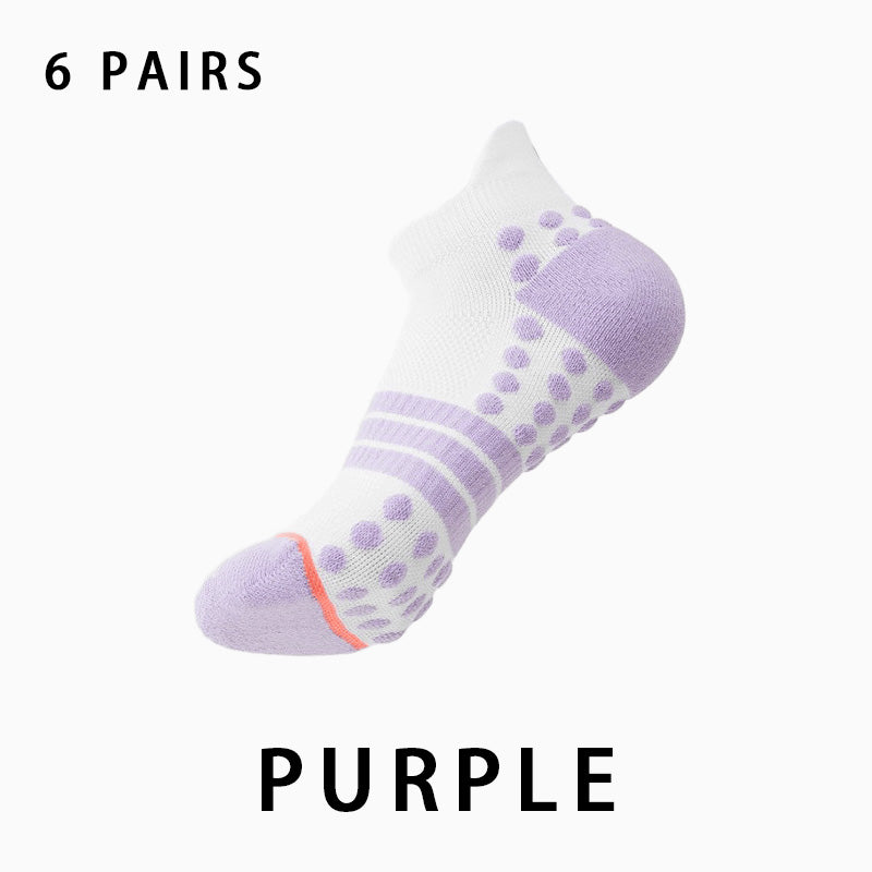 Profession Non-slip Women's Running Socks(6 pairs）