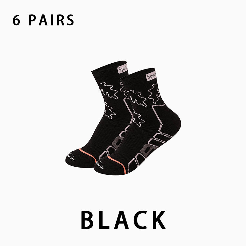 Women's Breathable Running Compression Socks（6 pairs）