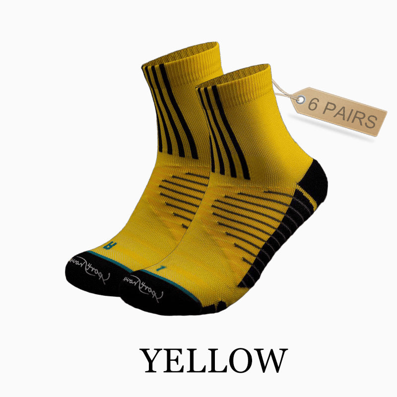 Mens Grip Socks Fitness （6 pairs）