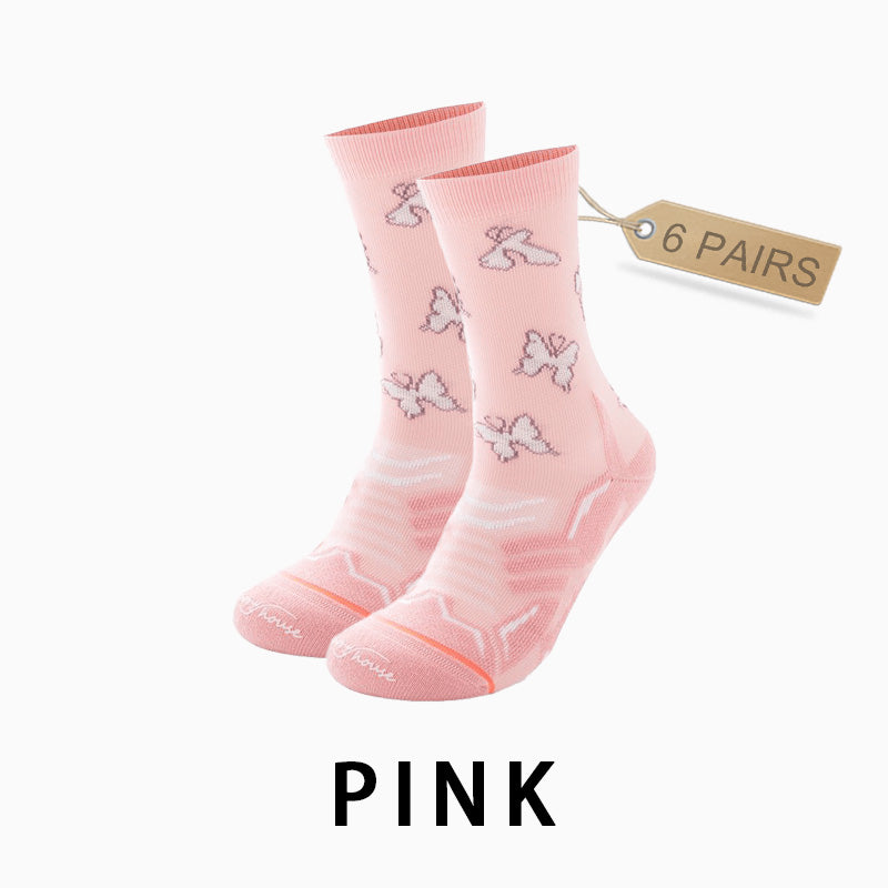 Women's Reflective Running Socks（6 pairs）