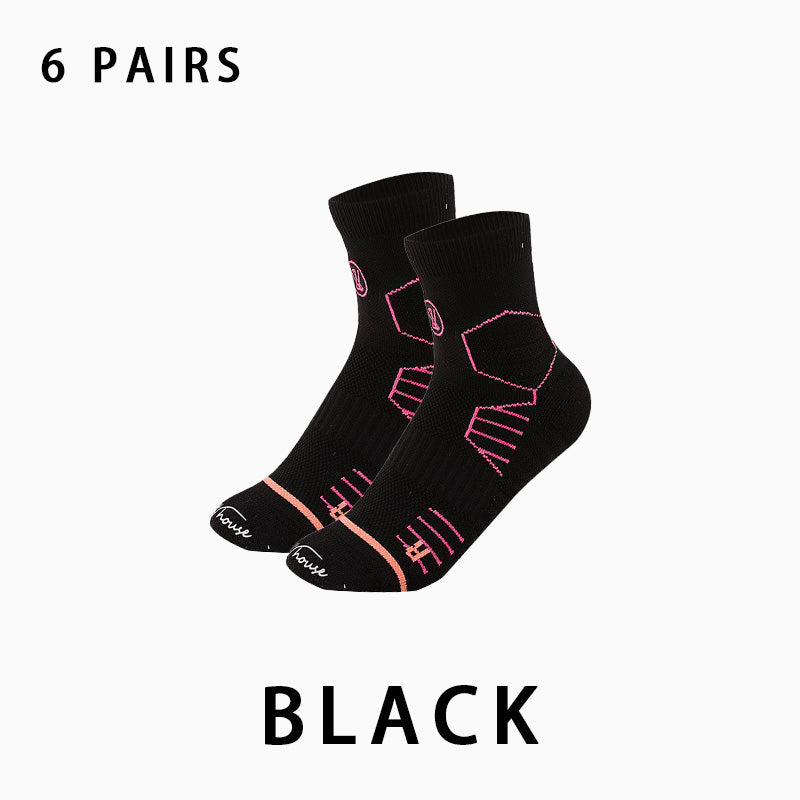 Couple's Professional Non-slip Running Socks(6 pairs）