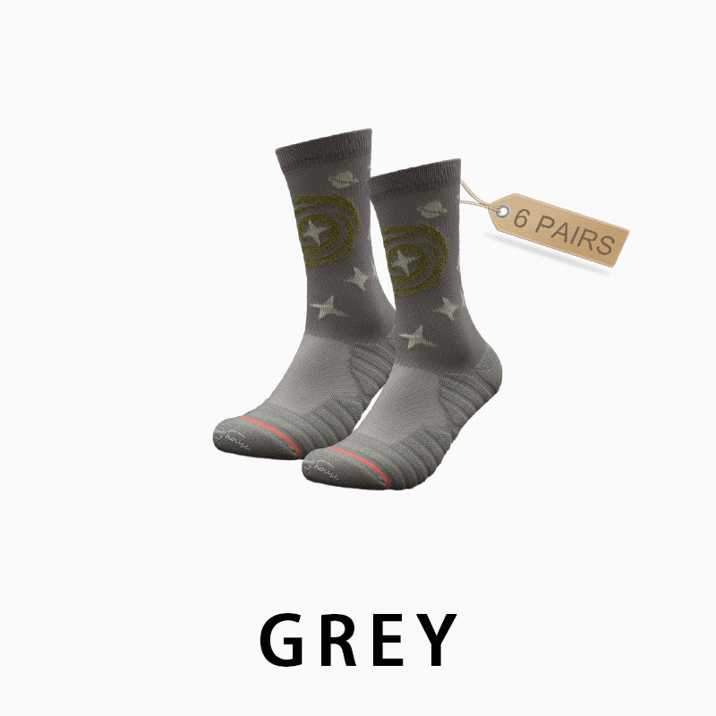 Breathable Mid-calf Women Running Socks（6 pairs）