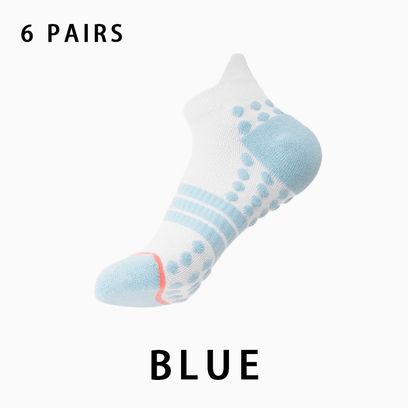 Profession Non-slip Women's Running Socks(6 pairs）