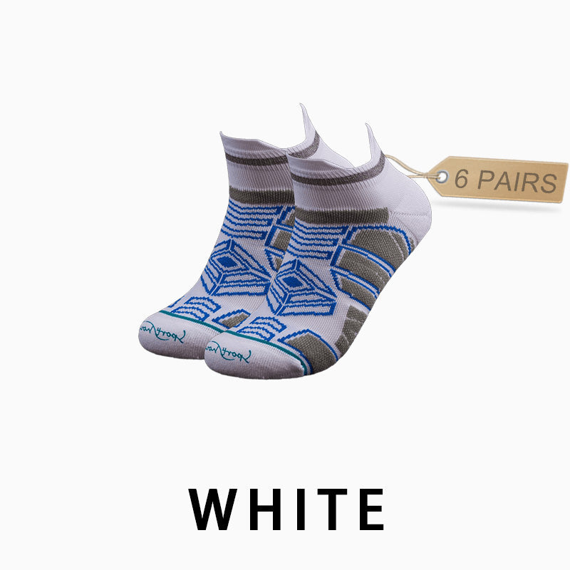Breathable Men's Running Compression Socks（6 pairs）