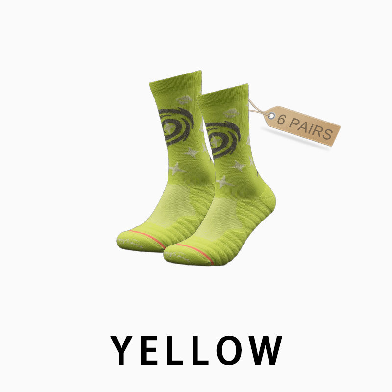 Breathable Mid-calf Women Running Socks（6 pairs）