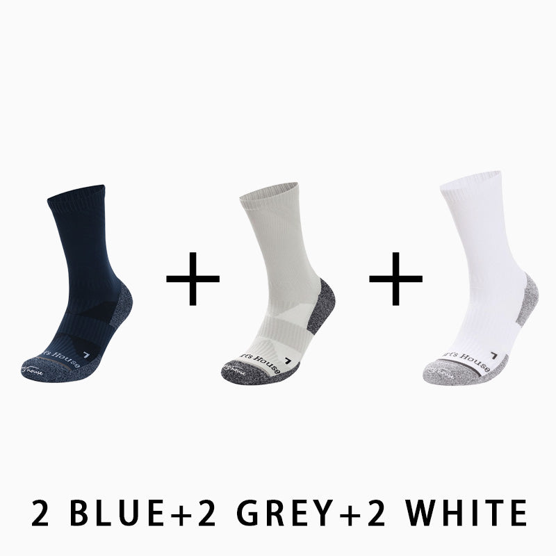 Men's Mid-calf Running Socks(6 pairs)