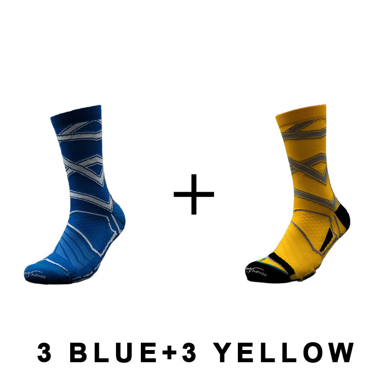 Men's High Top Professional Cycling Socks (6 pairs)