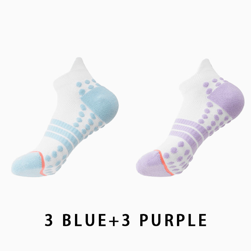 Profession Non-slip Women's Running Socks(6 pairs）
