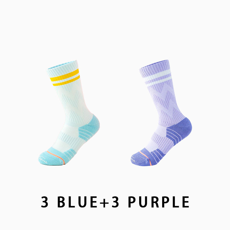 Professional Women Breathable Running Socks（6 pairs）