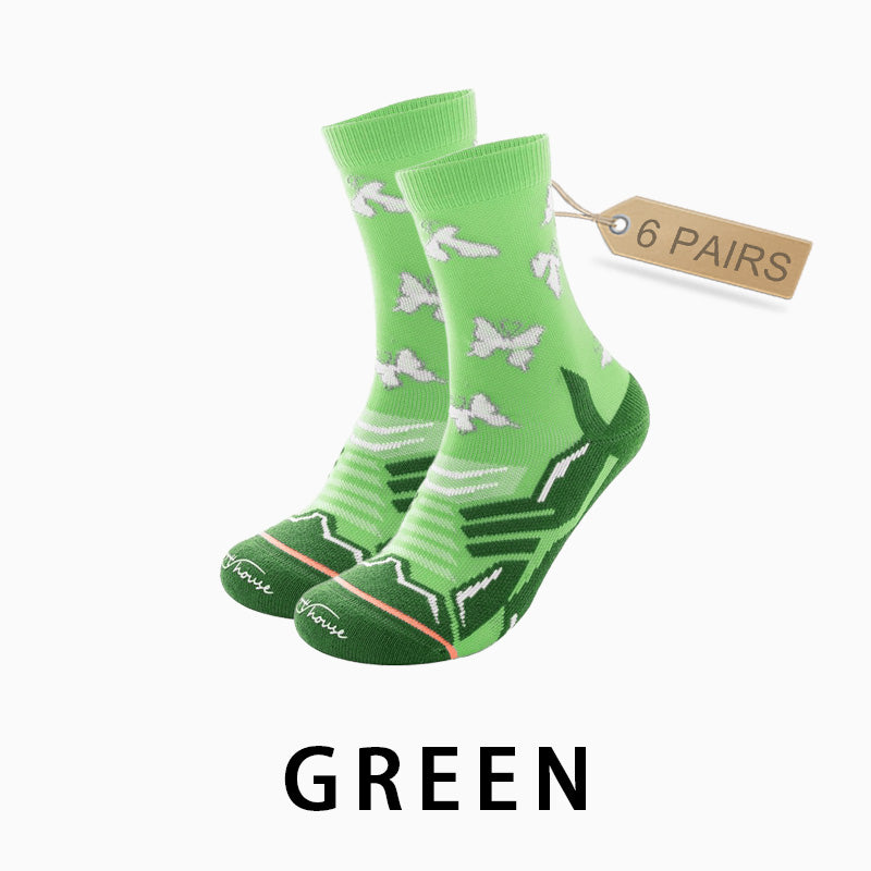 Women's Reflective Running Socks（6 pairs）