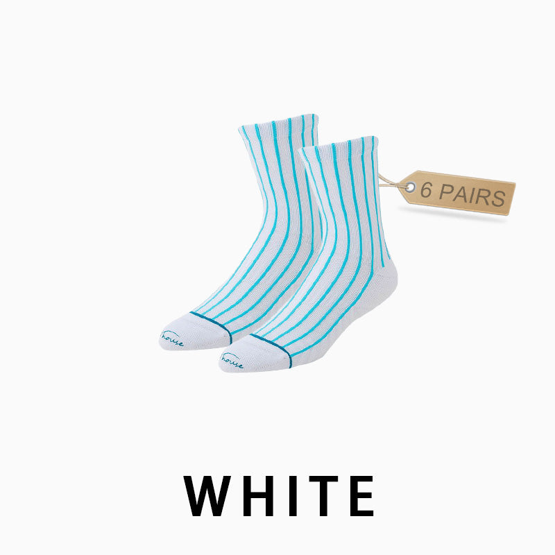 Men's Mid-calf Running Socks(6 pairs）
