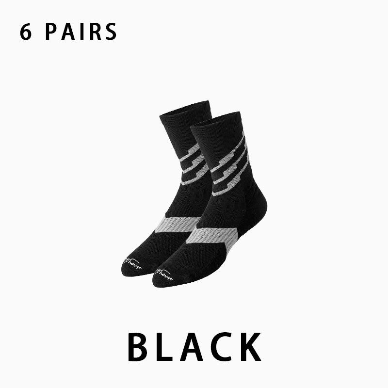 Men's Marathon Running Socks（6 pairs）
