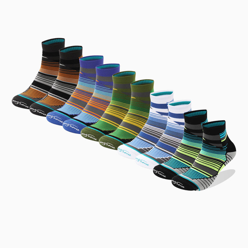 Men's Professional Running Socks Marathon（（6 pairs）
