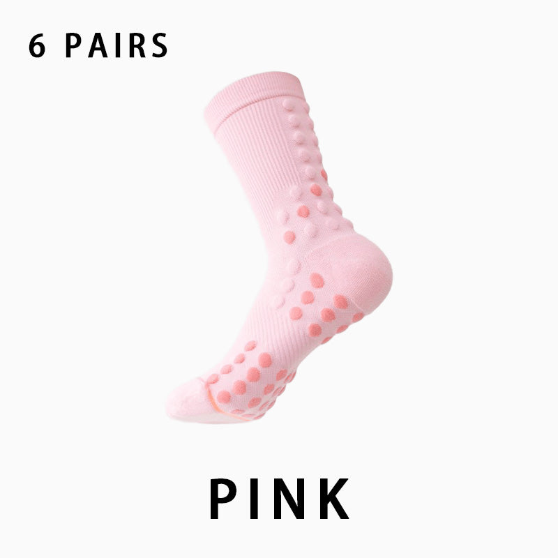 Women's Non-slip Profession Running Socks(6 pairs）