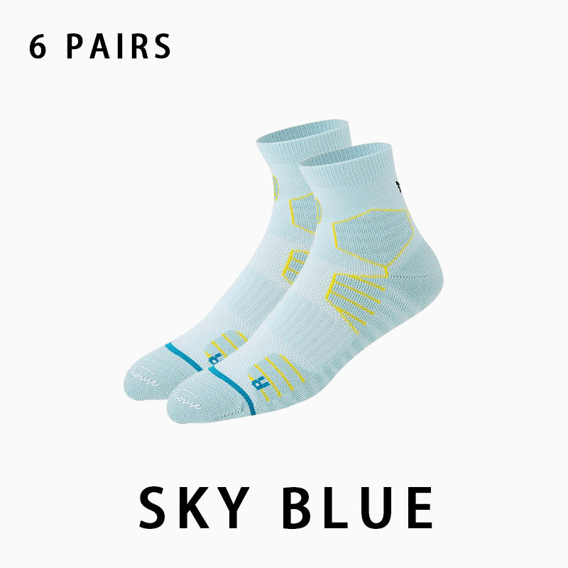 Couple's Professional Non-slip Running Socks(6 pairs）