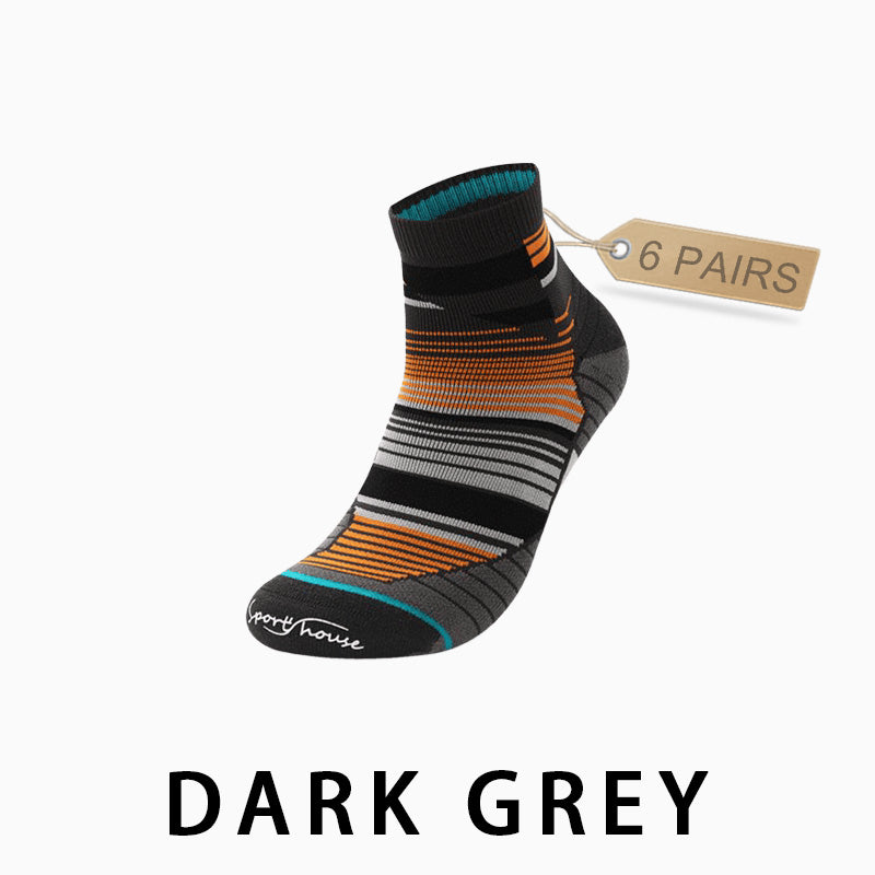 Men's Professional Running Socks Marathon（（6 pairs）